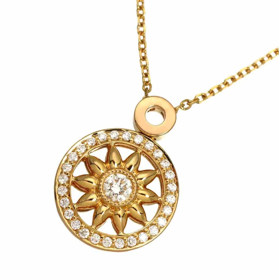 Harry Winston Gate Diamond 0.14ct Necklace 40cm 18K PG Pink Gold 750: --- Catalog ---Category: SizePendant Size: 18.3mm x 13.6mm / 0.72'' x 0.53''Neck Circumference: 40 cm / 15.74''Category: DesignGender: WomenMaterial: Pink gold (18K)Necklace Type: NecklaceCategory: Ge