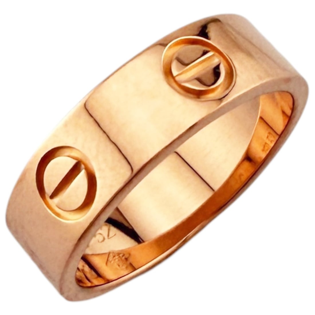 Cartier Love Ring, 1, 18K Pink Gold, 52ct, Women's, CARTIER: --- Catalog ---Category: PackNumber in Pack: 1Category: SizeWidth: 5.5mm / 0.22''Weight: 5.9g / 0.2oz.JP Size: 12US Size: 6.5Category: DesignType: Band ringGender: WomenHandmade: YesMaterial: Pink gol