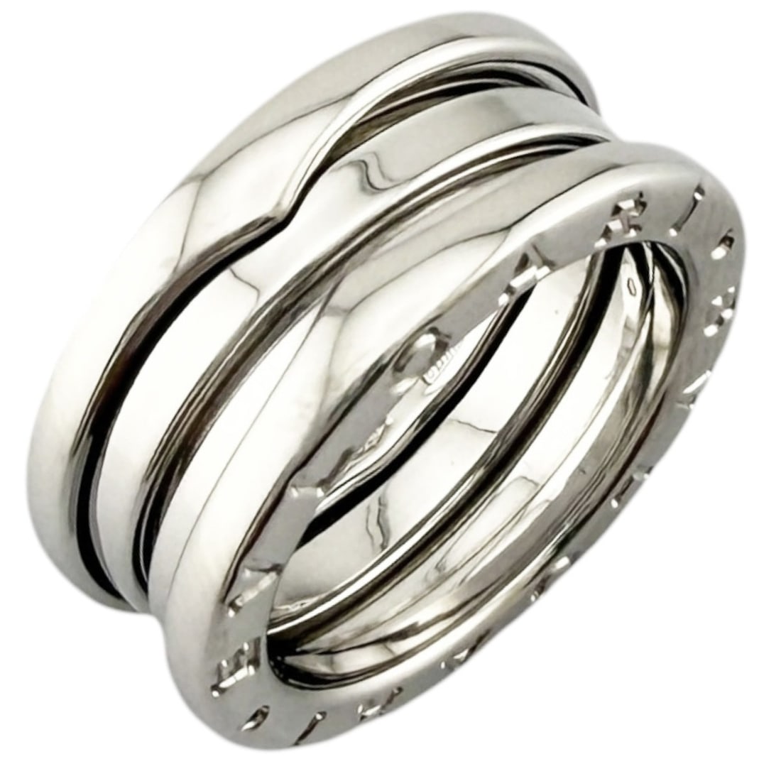 Bvlgari Bulgari B-zero.1 3-band ring, 18K white gold, women's ring. (1 of 10)