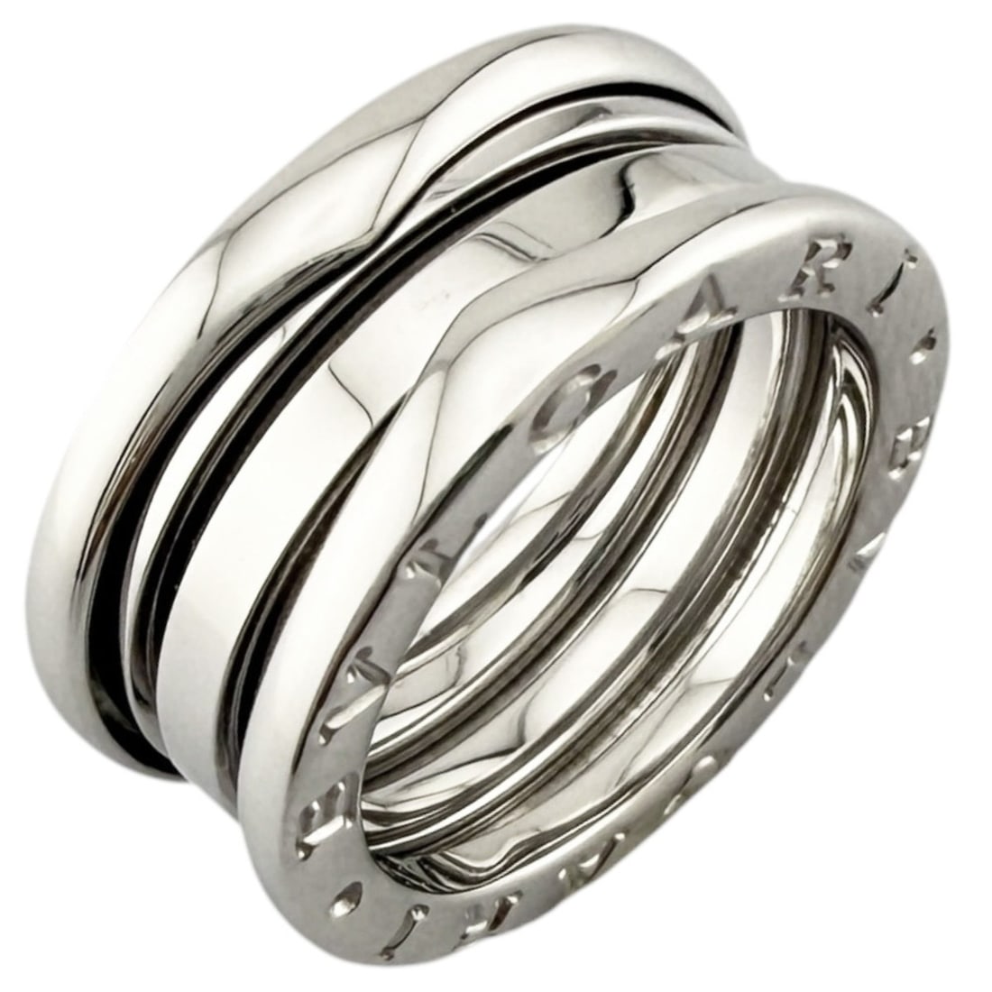 Bvlgari Bulgari B-zero.1 3-band ring, 18K white gold, women's ring. (1 of 10)