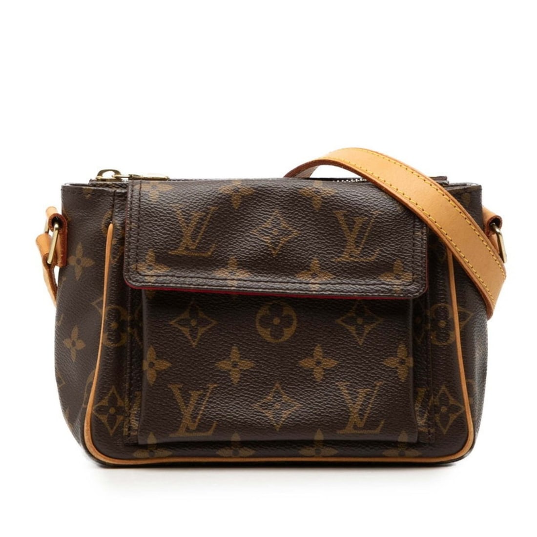 Louis Vuitton Monogram Vivacite PM Crossbody Shoulder Bag M51165 Brown Leather Women's LOUIS VUITTON: --- Catalog ---Category: SizeSize (HxWxD): 13cm x 18cm x 8cm / 5.11'' x 7.08'' x 3.14''Category: DesignType: Shoulder bagColor: BrownGender: WomenMaterial: PVC , Leather Category: GeneralBrand: Louis 