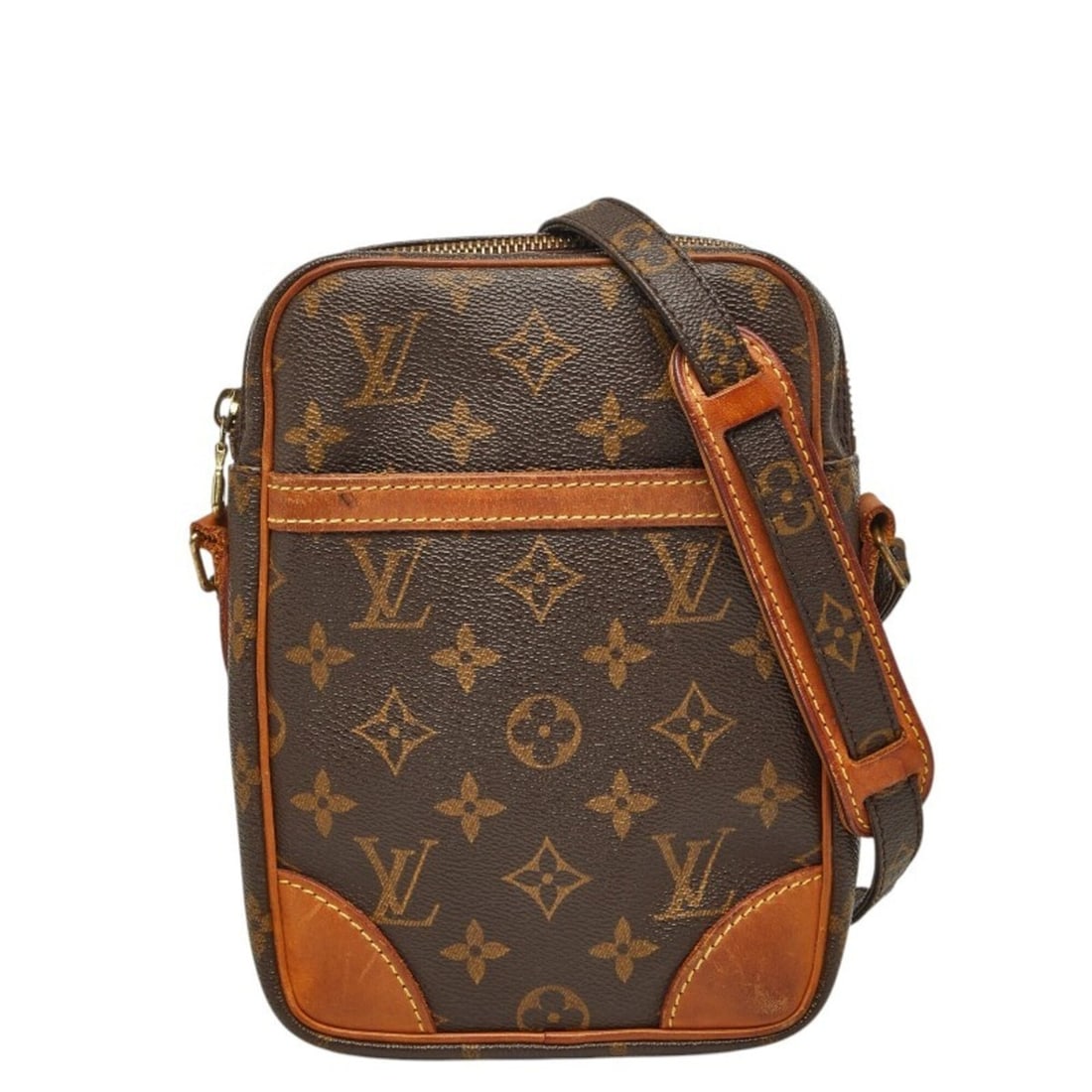 Louis Vuitton Monogram Danube Crossbody Shoulder Bag M45266 Brown Leather Women's LOUIS VUITTON: --- Catalog ---Category: SizeSize (HxWxD): 20.5cm x 16cm x 4cm / 8.07'' x 6.29'' x 1.57''Category: DesignType: Shoulder bagColor: BrownGender: WomenMaterial: PVC , Leather Category: GeneralMPN: M45266