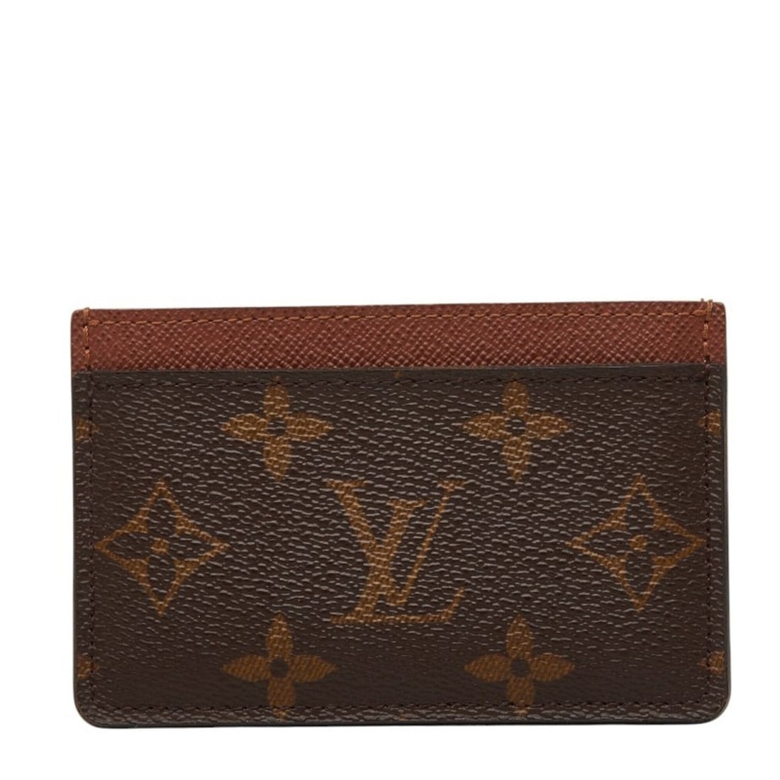 Louis Vuitton Monogram Porte Cartes Simple Business Card Holder/Card Case M61733 Brown Leather: --- Catalog ---Category: DesignType: Card caseColor: BrownGender: WomenMaterial: PVC , Leather Category: GeneralMPN: M61733Brand: Louis VuittonCategory: Physical PropertiesSize (HxWxD): 7cm x 11cm x 5