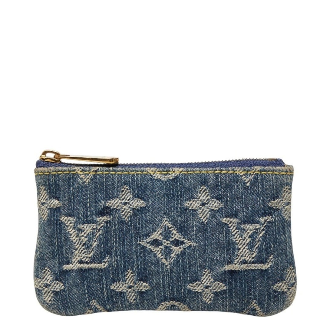 Louis Vuitton Monogram Denim Pochette Cle Key Case Wallet/Coin M95343 Blue Women's LOUIS VUITTON: --- Catalog ---Category: SizeSize (HxWxD): 7cm x 12cm x 1cm / 2.75'' x 4.72'' x 0.39''Category: DesignType: PochetteColor: BlueGender: WomenMaterial: Monogram Denim Category: GeneralMPN: M95343Brand: 
