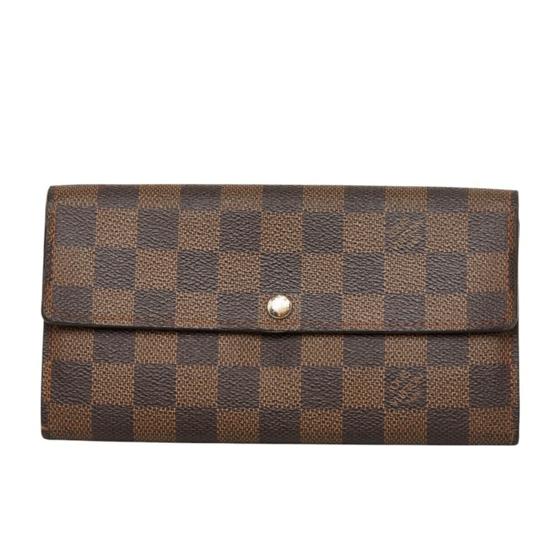 Louis Vuitton Damier Portefeuille Sarah Long Wallet N61734 Brown Leather Women's LOUIS VUITTON: --- Catalog ---Category: SizeSize (HxWxD): 10.5cm x 18.5cm x 1.5cm / 4.13'' x 7.28'' x 0.59''Category: DesignType: Long wallet (bi-fold)Color: BrownGender: WomenMaterial: PVC , Leather Category: Gener