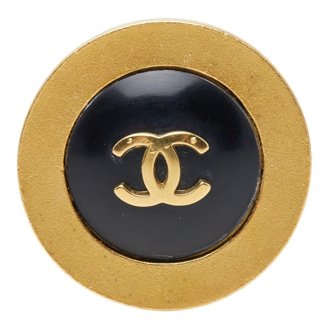 Chanel Coco Mark Round Earring (Single Earring) Gold Black Plated Women's CHANEL: --- Catalog ---Category: SizeSize (HxWxD): 27.30mm x 27.30mm / 1.07'' x 1.07''Category: DesignType: Clip earringsColor: Black, GoldGender: WomenSingle earring: YesCategory: GeneralBrand: Chanel--- Ite