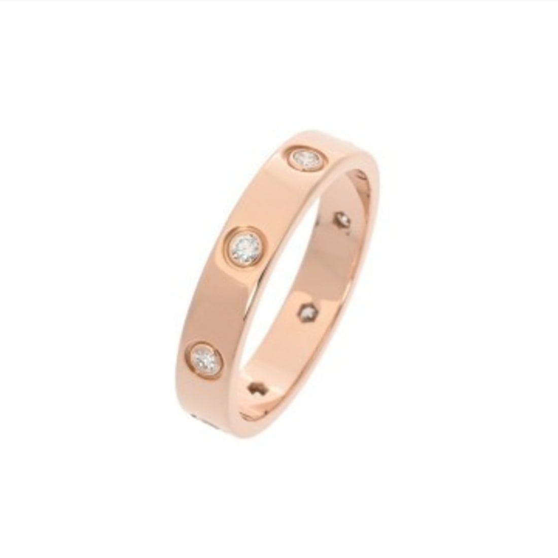 CARTIER Cartier Mini Love Ring, Full Diamond, Size #56, Women's, 18K Pink Gold (PG), Grade A, Used,: --- Catalog ---Category: SizeJP Size: 15.5US Size: 7.5Category: DesignColor: Pink goldGender: WomenMaterial: Pink gold (18K)Category: GeneralBrand: Cartier--- Item List ---Section: ConditionRanking: R