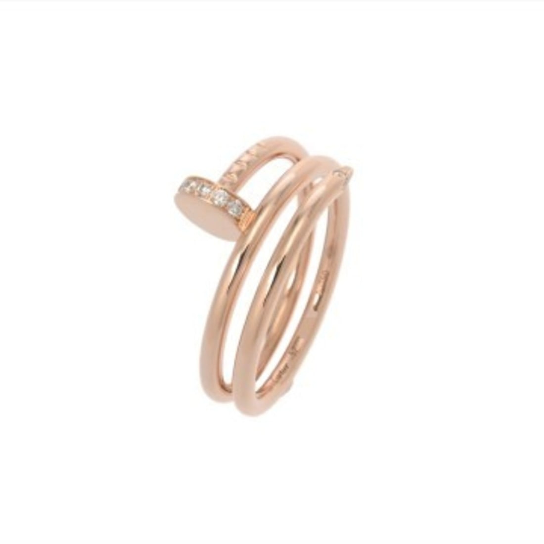CARTIER Juste un Clou Diamond Ring, Size #52, B4210852, Women's, 18K Pink Gold (PG), A-Rank, Used,: --- Catalog ---Category: SizeJP Size: 12US Size: 6.5Category: DesignColor: Pink goldGender: WomenMaterial: Pink gold (18K)Category: GeneralMPN: M41426Brand: Cartier--- Item List ---Section: ConditionR