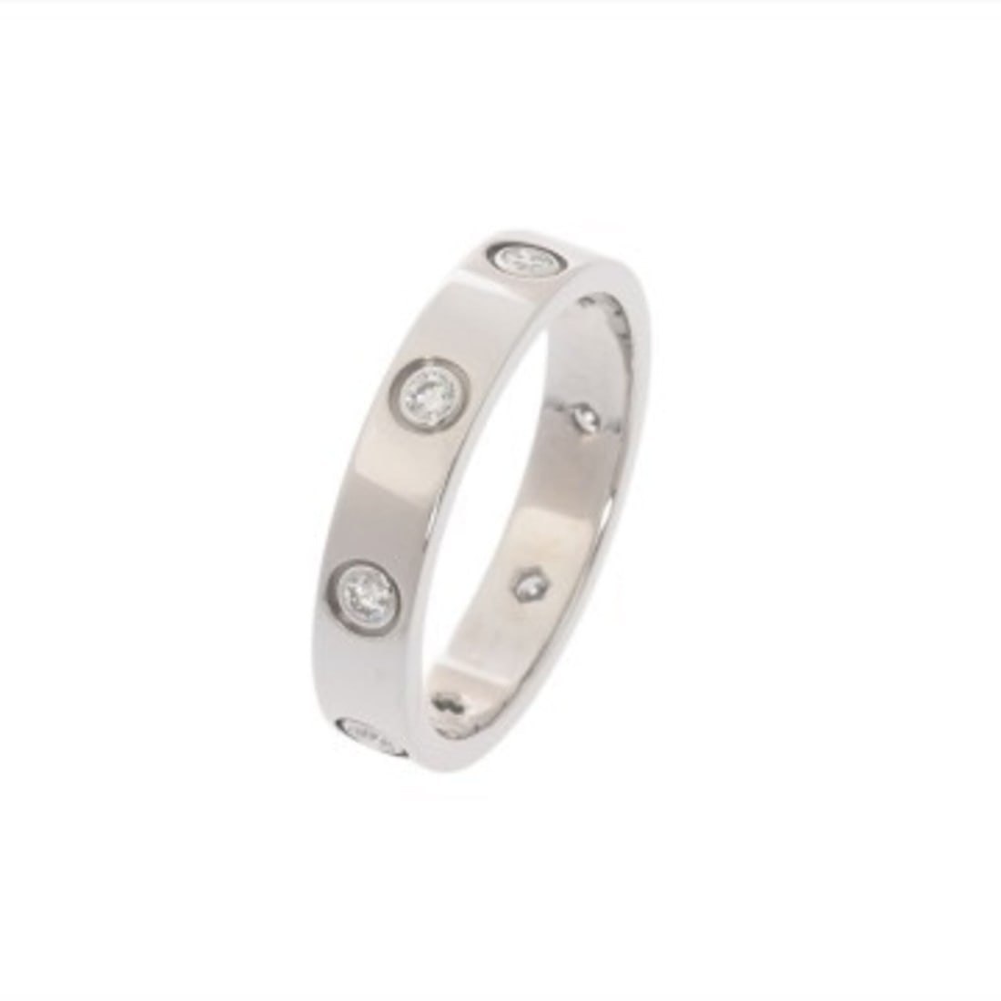 CARTIER Cartier Mini Love Ring, Full Diamond, Size 52, Women's, 18K White Gold (WG), Grade A, Used,: --- Catalog ---Category: SizeJP Size: 11.5US Size: 6Category: DesignColor: White goldGender: WomenMaterial: White gold (18K)Category: GeneralBrand: Cartier--- Item List ---Section: ConditionRanking: R