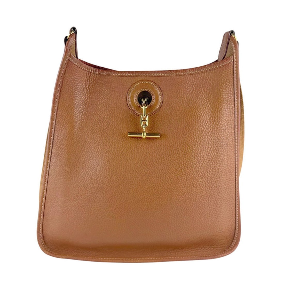 Hermes HERMES Shoulder Bag Vespa PM Taurillon Clemence Gold Men's Women's z9640: --- Catalog ---Category: SizeSize (HxWxD): 28cm x 25cm x 8cm / 11.02'' x 9.84'' x 3.14''Category: DesignType: Shoulder bagColor: GoldGender: Men,Women,UnisexMaterial: Taurillon clemence leather Catego