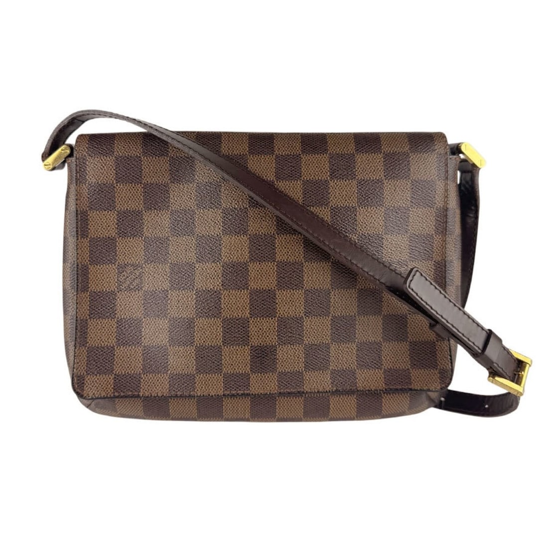 Louis Vuitton Damier Musette Tango Long Shoulder Bag, Canvas, Ebene, Women's, N51301 z9636: --- Catalog ---Category: SizeSize (HxWxD): 16cm x 23cm x 6cm / 6.29'' x 9.05'' x 2.36''Category: DesignType: Shoulder bagColor: EbeneGender: WomenMaterial: Damier Canvas Category: GeneralMPN: N51301Br