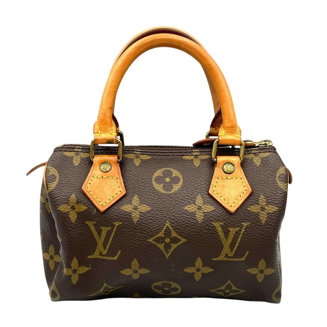 Louis Vuitton Mini Speedy handbag, M41534, Monogram canvas, brown, women's.: --- Catalog ---Category: SizeSize (HxWxD): 9.5cm x 16cm x 6.5cm / 3.74'' x 6.29'' x 2.55''Category: DesignType: HandbagColor: Brown, MonogramGender: WomenMaterial: Monogram Category: GeneralMPN: M4153