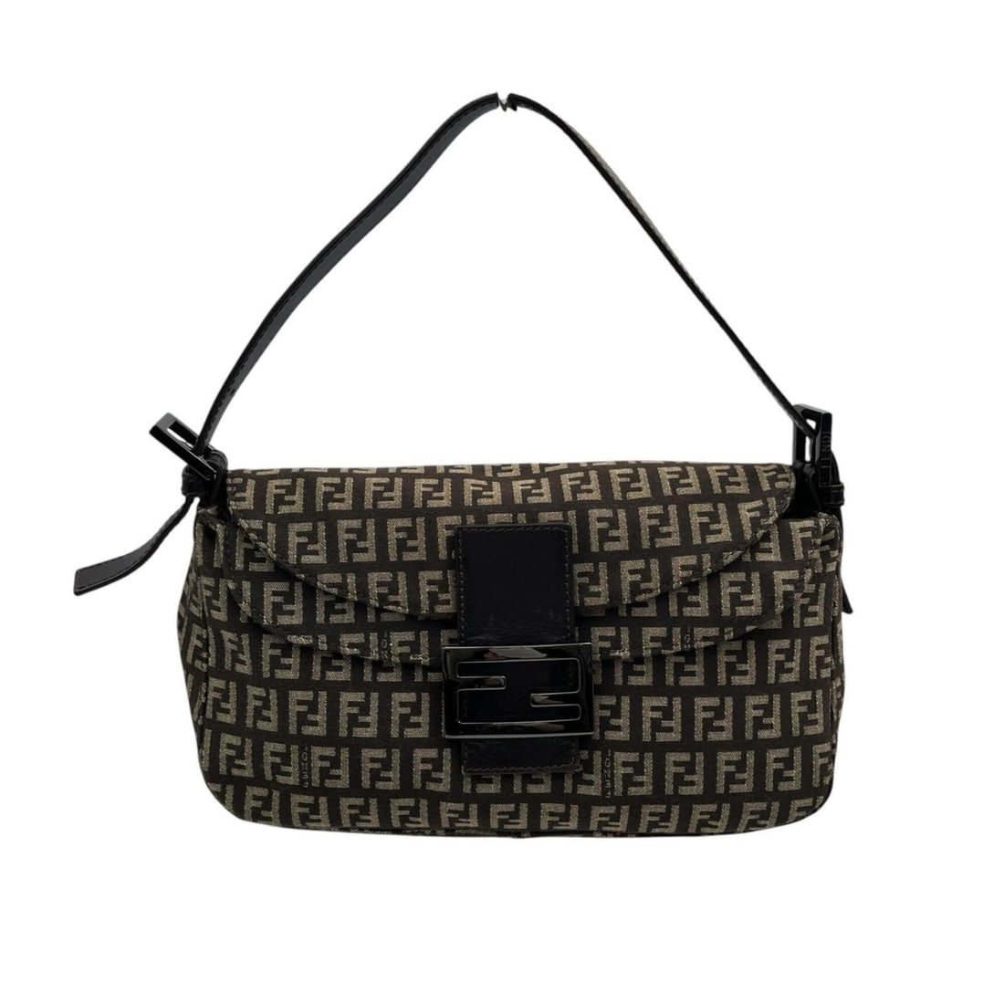 Fendi Mamma Bucket handbag, Zucca pattern, canvas/leather, brown, women's.: --- Catalog ---Category: SizeSize (HxWxD): 14cm x 25.5cm x 8cm / 5.51'' x 10.03'' x 3.14''Category: DesignType: HandbagColor: BrownGender: WomenMaterial: Zucca Category: GeneralBrand: Fendi--- Item Li