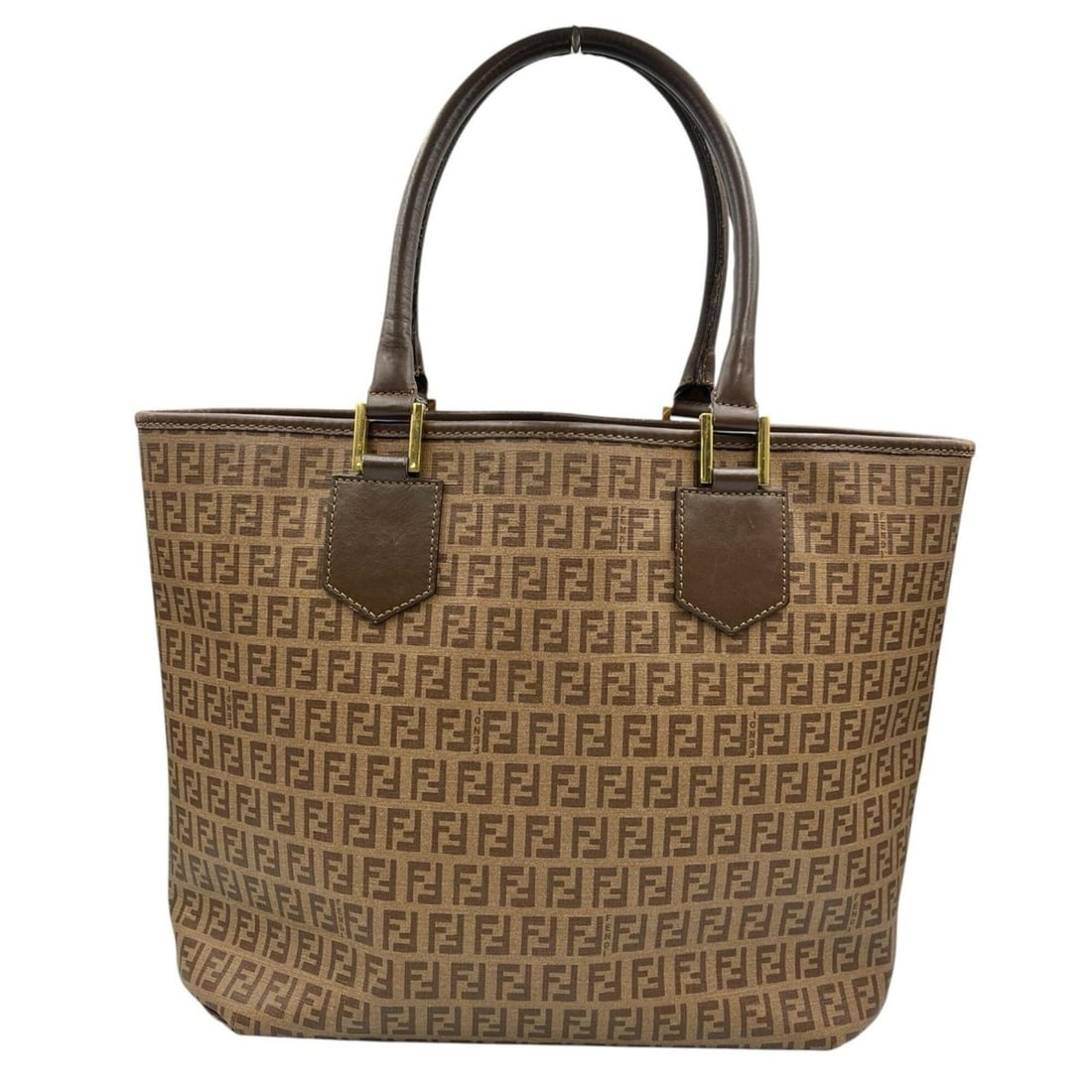 Fendi FENDI Tote Bag Zucchino PVC Women's: --- Catalog ---Category: SizeSize (HxWxD): 28cm x 34.5cm x 14.5cm / 11.02'' x 13.58'' x 5.7''Category: DesignType: Tote bagColor: BrownGender: WomenMaterial: Zucchino Category: GeneralBrand: Fendi--- 