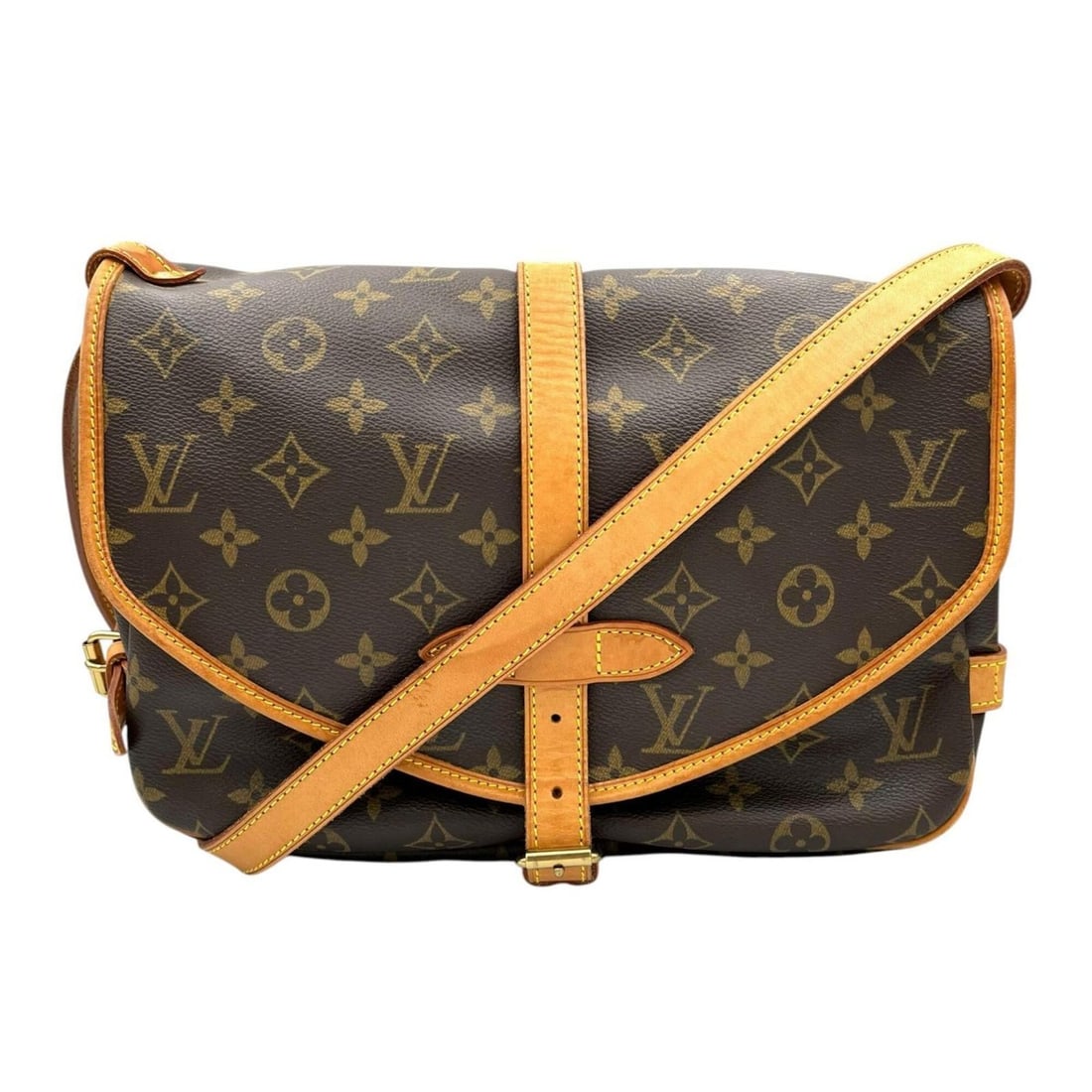Louis Vuitton Saumur 30 Shoulder Bag M42256 Monogram Canvas Brown Women's: --- Catalog ---Category: SizeSize (HxWxD): 19cm x 28cm x 6cm / 7.48'' x 11.02'' x 2.36''Category: DesignType: Shoulder bagColor: Brown, MonogramGender: WomenMaterial: Monogram Category: GeneralMPN: M4