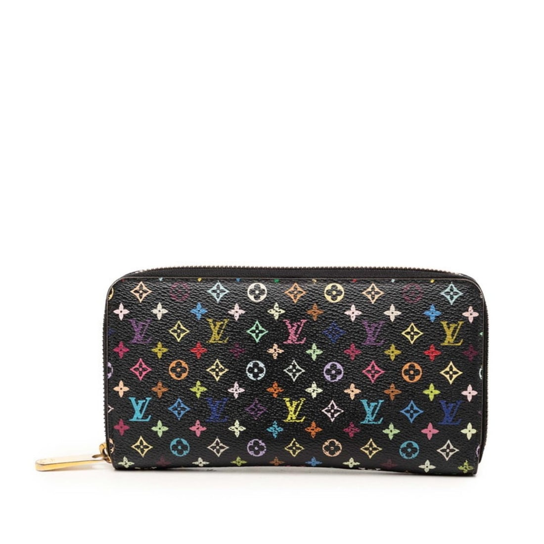 Louis Vuitton Monogram Multicolor Zippy Wallet, Round Zipper Long M60243, Black Leather, Women's: --- Catalog ---Category: SizeSize (HxWxD): 10cm x 19cm x 2cm / 3.93'' x 7.48'' x 0.78''Category: DesignType: Long wallet (bi-fold)Color: Black, Multi-colorGender: WomenClosure: ZipperMaterial: PVC , L