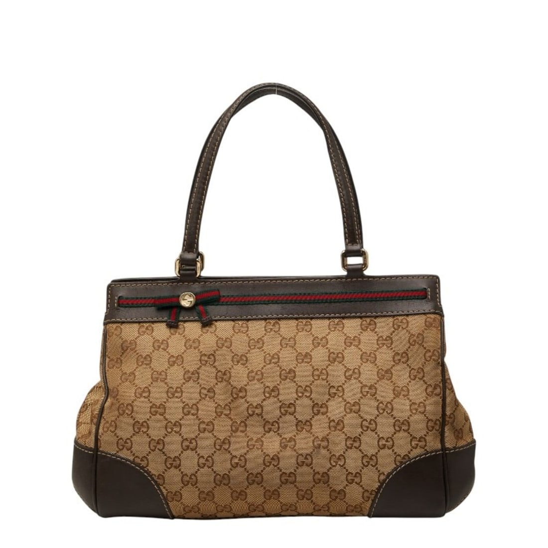 Gucci GG Canvas Ribbon Mayfair Handbag Tote Bag 257063 Beige Leather Women's GUCCI: --- Catalog ---Category: SizeSize (HxWxD): 24cm x 32.5cm x 14cm / 9.44'' x 12.79'' x 5.51''Category: DesignType: Handbag, Tote bagColor: BeigeGender: WomenMaterial: Leather , Canvas Category: GeneralB