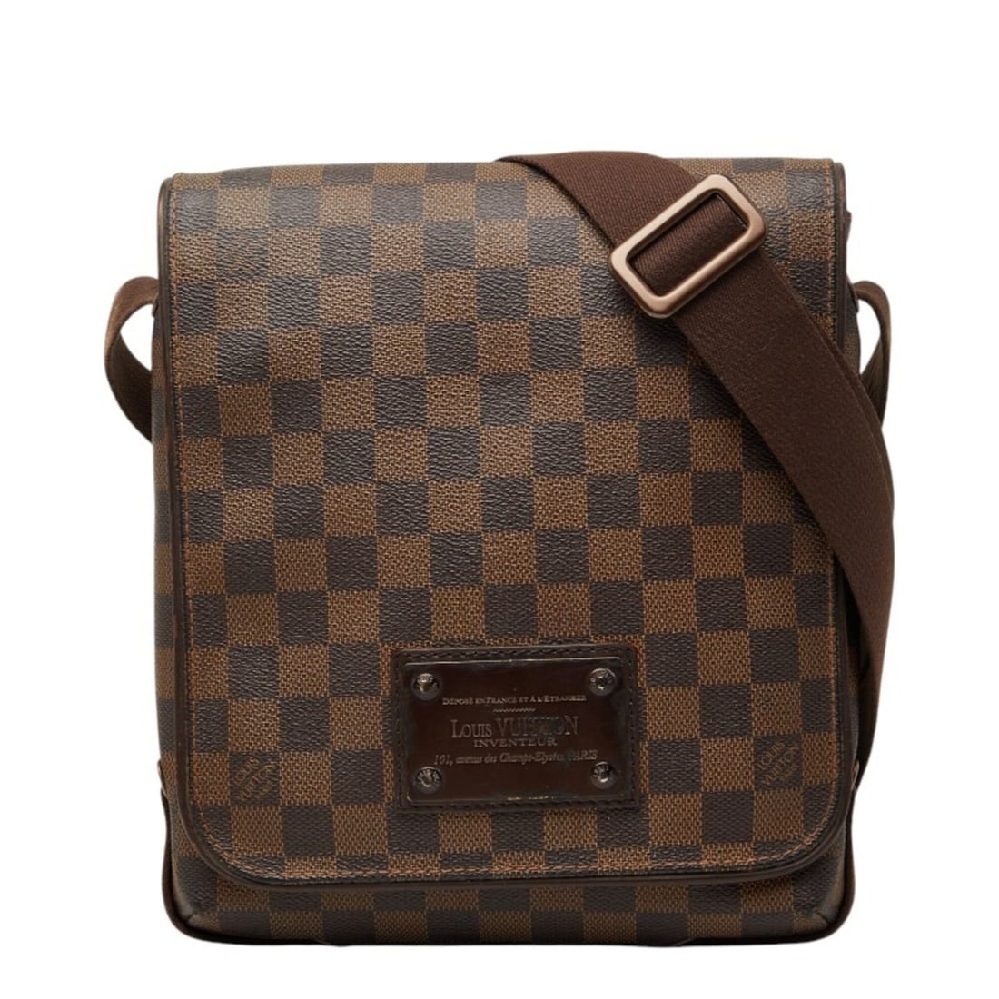 Louis Vuitton Damier Brooklyn PM Crossbody Shoulder Bag N51210 Brown Leather Women's LOUIS VUITTON: --- Catalog ---Category: SizeSize (HxWxD): 27cm x 22cm x 7cm / 10.62'' x 8.66'' x 2.75''Category: DesignType: Shoulder bagColor: BrownGender: WomenMaterial: PVC , Leather Category: GeneralBrand: Louis