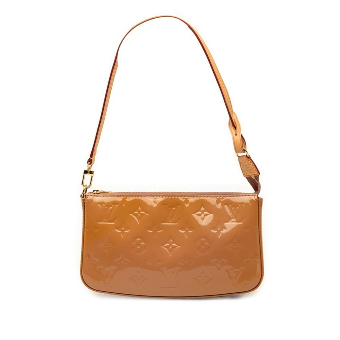 Louis Vuitton Monogram Vernis Pochette Accessoires Shoulder Bag Handbag Accessory Pouch M90196 Dune: --- Catalog ---Category: SizeSize (HxWxD): 13cm x 23cm x 4cm / 5.11'' x 9.05'' x 1.57''Category: DesignType: Handbag, Pouch, Shoulder bagColor: Beige, DuneGender: WomenMaterial: Patent leather Categor