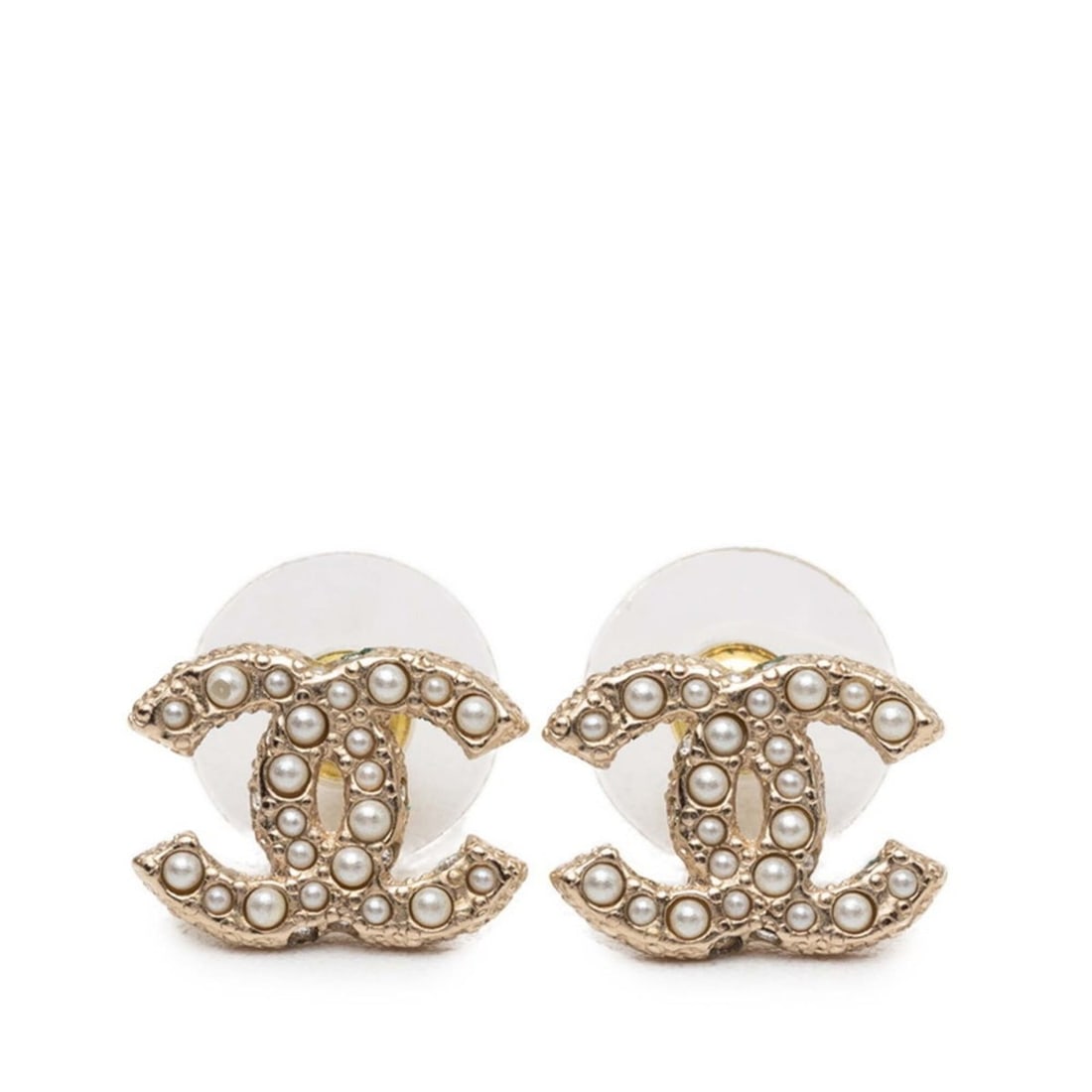 Chanel Coco Mark Stud Earrings A24V Gold Faux Pearl Plated Women's CHANEL: --- Catalog ---Category: SizeSize (HxWxD): 11.00mm x 14.00mm / 0.43'' x 0.55''Category: DesignType: Stud earringsColor: GoldGender: WomenCategory: GeneralBrand: Chanel--- Item List ---Section: Conditi