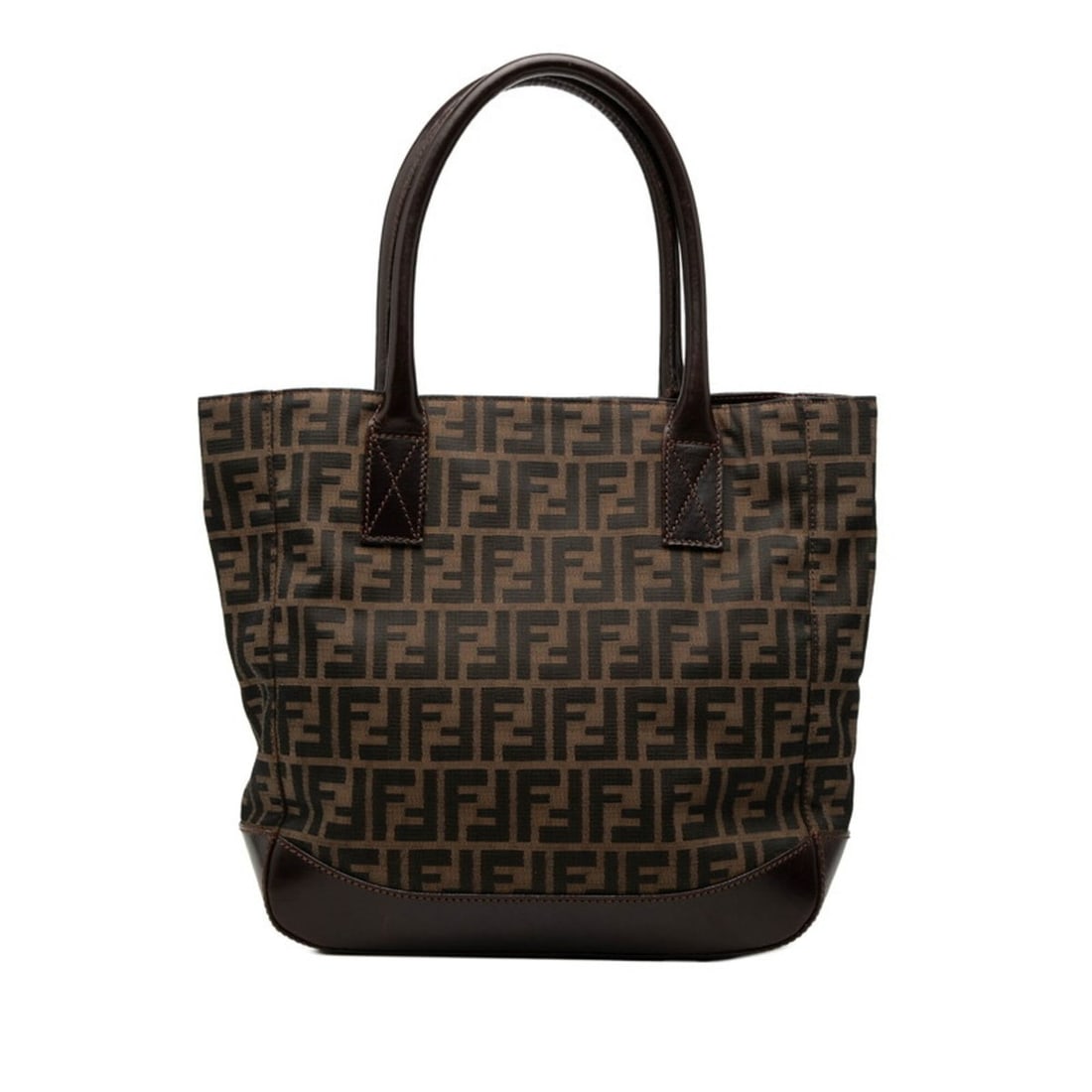 Fendi Zucca Tote Bag Handbag 71-16328 Brown Canvas Leather Women's FENDI: --- Catalog ---Category: SizeSize (HxWxD): 32cm x 31cm x 9.5cm / 12.59'' x 12.2'' x 3.74''Category: DesignType: Handbag, Tote bagColor: BrownGender: WomenMaterial: Canvas , Leather Category: GeneralMP