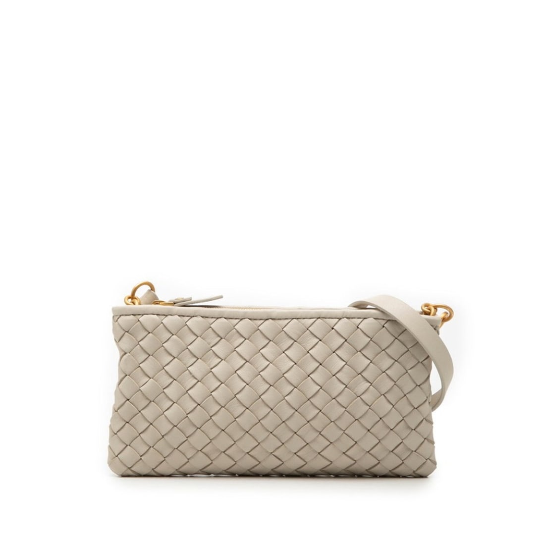 Bottega Veneta Intrecciato Shoulder Bag, Ivory/Beige Leather, Women's.: --- Catalog ---Category: SizeSize (HxWxD): 10.5cm x 20cm x 2cm / 4.13'' x 7.87'' x 0.78''Category: DesignType: Shoulder bagColor: Beige, IvoryGender: WomenMaterial: Leather Category: GeneralBrand: Bot