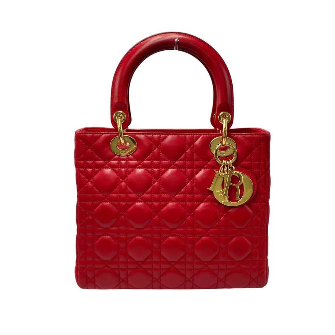 Christian Dior handbag, 2-way shoulder bag, lambskin, red, women's.: --- Catalog ---Category: SizeSize (HxWxD): 21cm x 24.5cm x 11.5cm / 8.26'' x 9.64'' x 4.52''Category: DesignType: Handbag, Shoulder bagColor: Red colorGender: WomenCategory: GeneralBrand: Christian Di