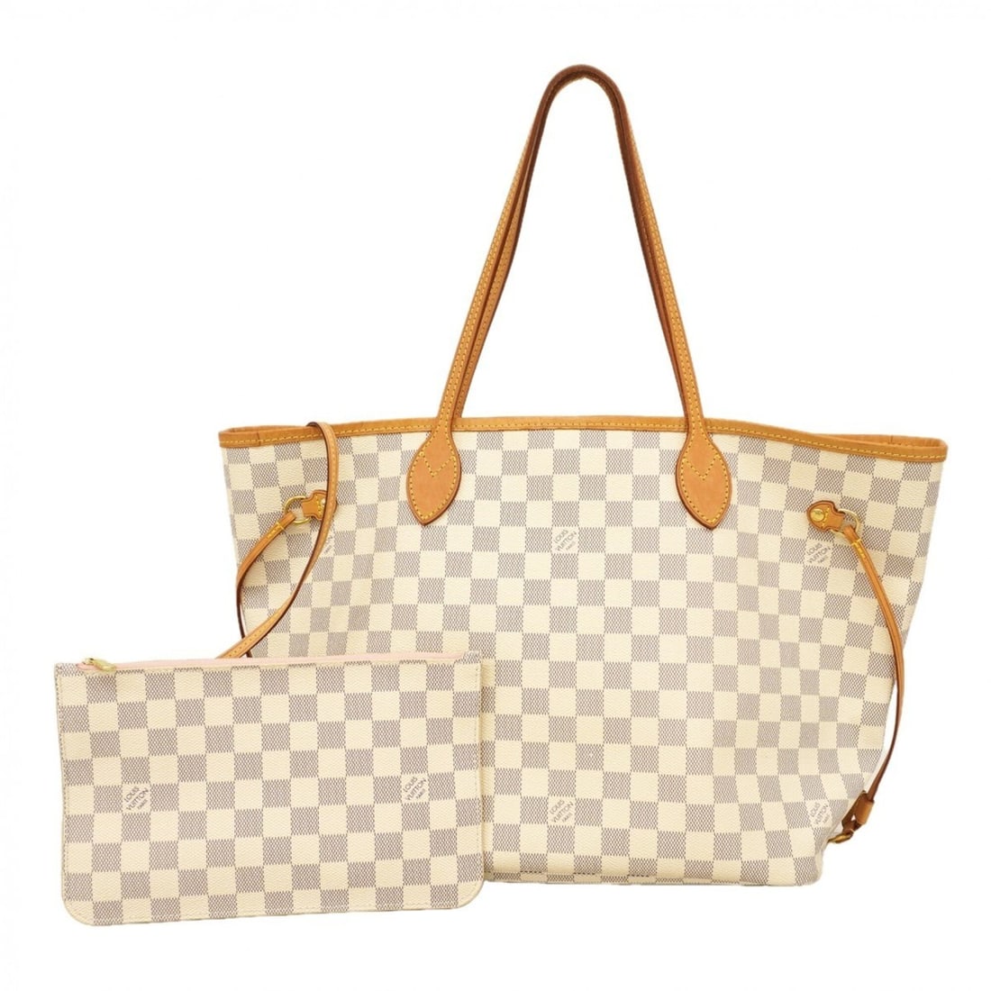Louis Vuitton Damier Azur Neverfull MM Tote Bag N40603 Rose Ballerine (Women's) P2888238: --- Catalog ---Category: SizeSize (HxWxD): 29cm x 31cm x 16cm / 11.41'' x 12.2'' x 6.29''Category: DesignType: Tote bagColor: Rose ballerineGender: WomenCategory: GeneralMPN: N40603Brand: Louis Vuitto
