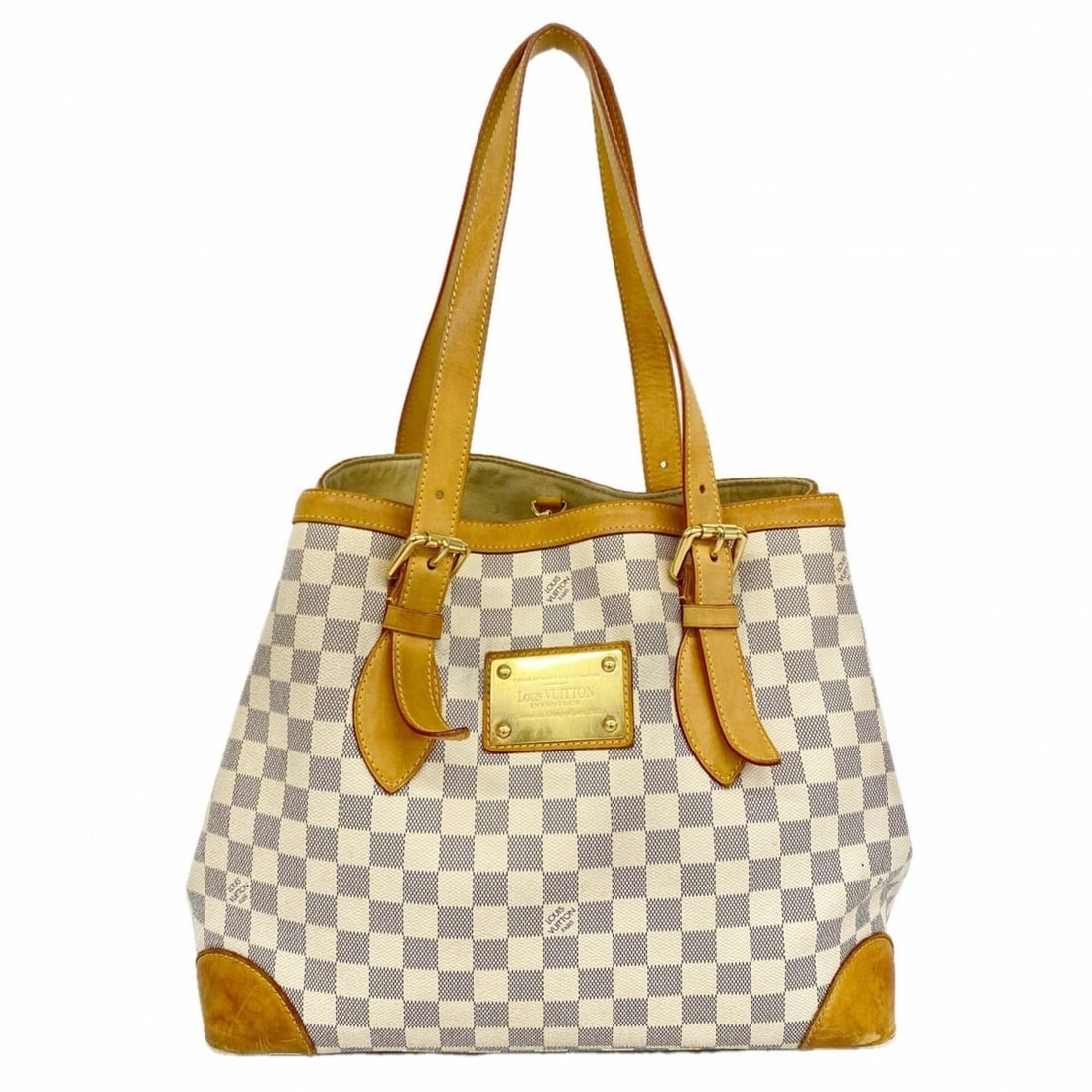 Louis Vuitton Damier Azur Hampstead MM Tote Bag N51206 White Women's P2878123: --- Catalog ---Category: SizeSize (HxWxD): 28.5cm x 35cm x 17cm / 11.22'' x 13.77'' x 6.69''Category: DesignType: Tote bagColor: WhiteGender: WomenCategory: GeneralMPN: N51206Brand: Louis Vuitton--- I