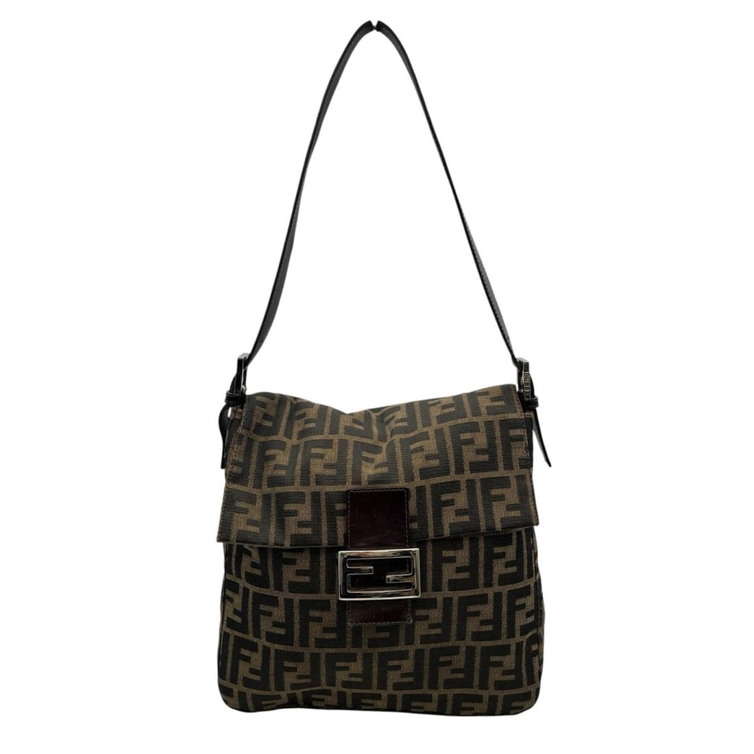 Fendi tote bag, Zucca pattern, one-shoulder canvas, brown, women's.: --- Catalog ---Category: SizeSize (HxWxD): 25cm x 25cm x 4.5cm / 9.84'' x 9.84'' x 1.77''Category: DesignType: Shoulder bag, Tote bagColor: BrownGender: WomenMaterial: Zucca Category: GeneralBrand: Fe