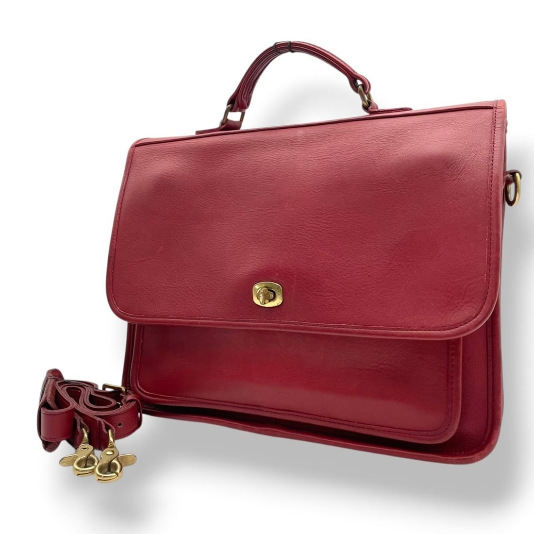 Coach handbag/shoulder bag, glovetanned leather, wine red/burgundy, gold hardware, women's, 5181 S54: --- Catalog ---Category: SizeSize (HxWxD): 26cm x 35cm x 5cm / 10.23'' x 13.77'' x 1.96''Category: DesignType: Handbag, Shoulder bagColor: BordeauxGender: WomenMaterial: Leather Category: GeneralMPN: 