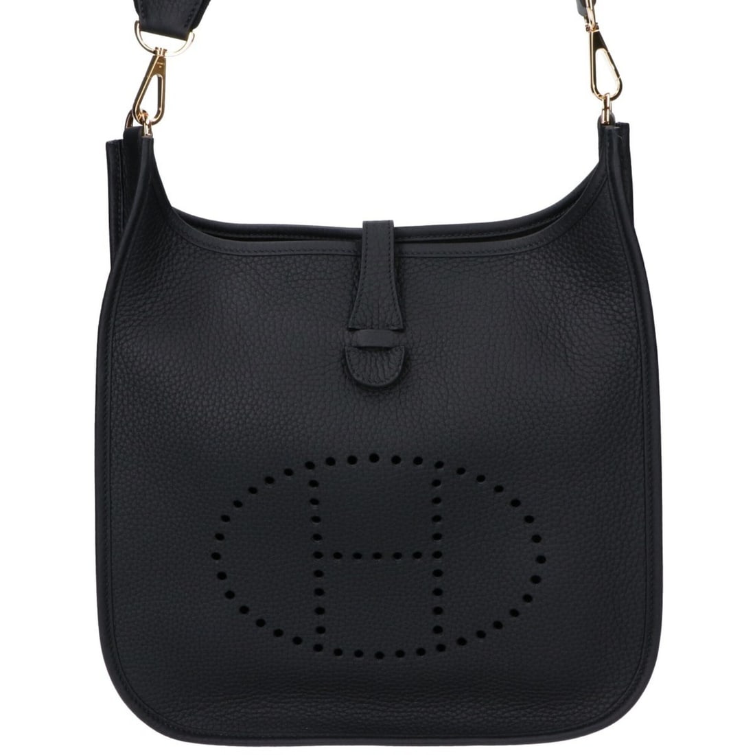 HERMES (Hermes) K-stamp Taurillon Clemence leather, gold hardware, Evelyne 3 Trois 29 PM shoulder: --- Catalog ---Category: SizeSize (HxWxD): 30cm x 29cm x 10cm / 11.81'' x 11.41'' x 3.93''Category: DesignType: Shoulder bagColor: BlackGender: WomenMaterial: Taurillon clemence leather Hardware Color