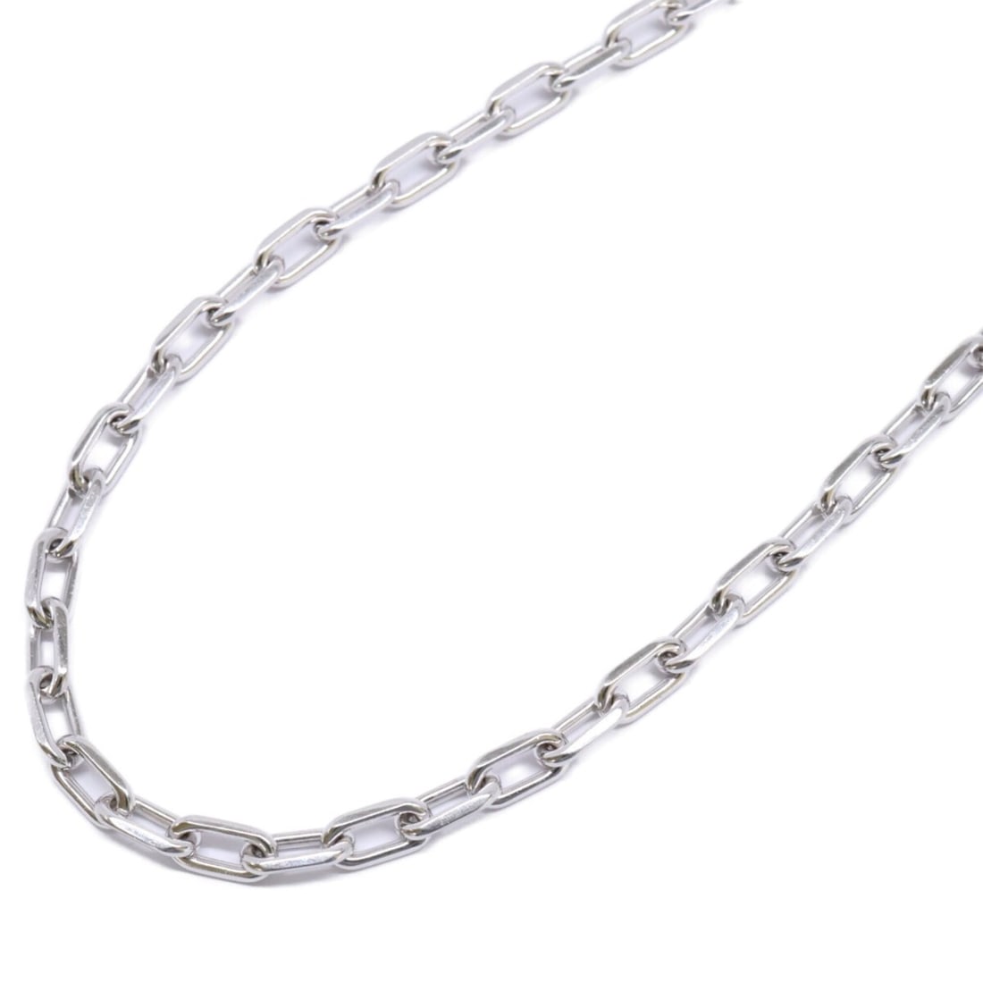 Cartier Spartacus Chain Necklace, 750WG (White Gold), Refurbished, for Men.: --- Catalog ---Category: SizeNeck Circumference: 46 cm / 18.11''Category: DesignColor: White goldGender: MenMaterial: White gold (18K)Necklace Type: NecklaceCategory: GeneralBrand: Cartier--- Item Lis