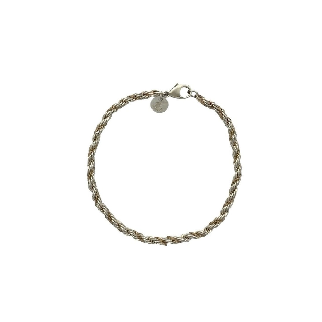 TIFFANY&Co. Tiffany Twist Chain Bracelet, Sterling Silver 925, 18K Yellow Gold, Silver, 37352: --- Catalog ---Category: SizeLength: 17.2cm / 6.77''Category: DesignType: Charm braceletColor: Gold, SilverGender: WomenMaterial: Silver 925, Yellow gold (18K)Category: GeneralBrand: Tiffany--- Item L