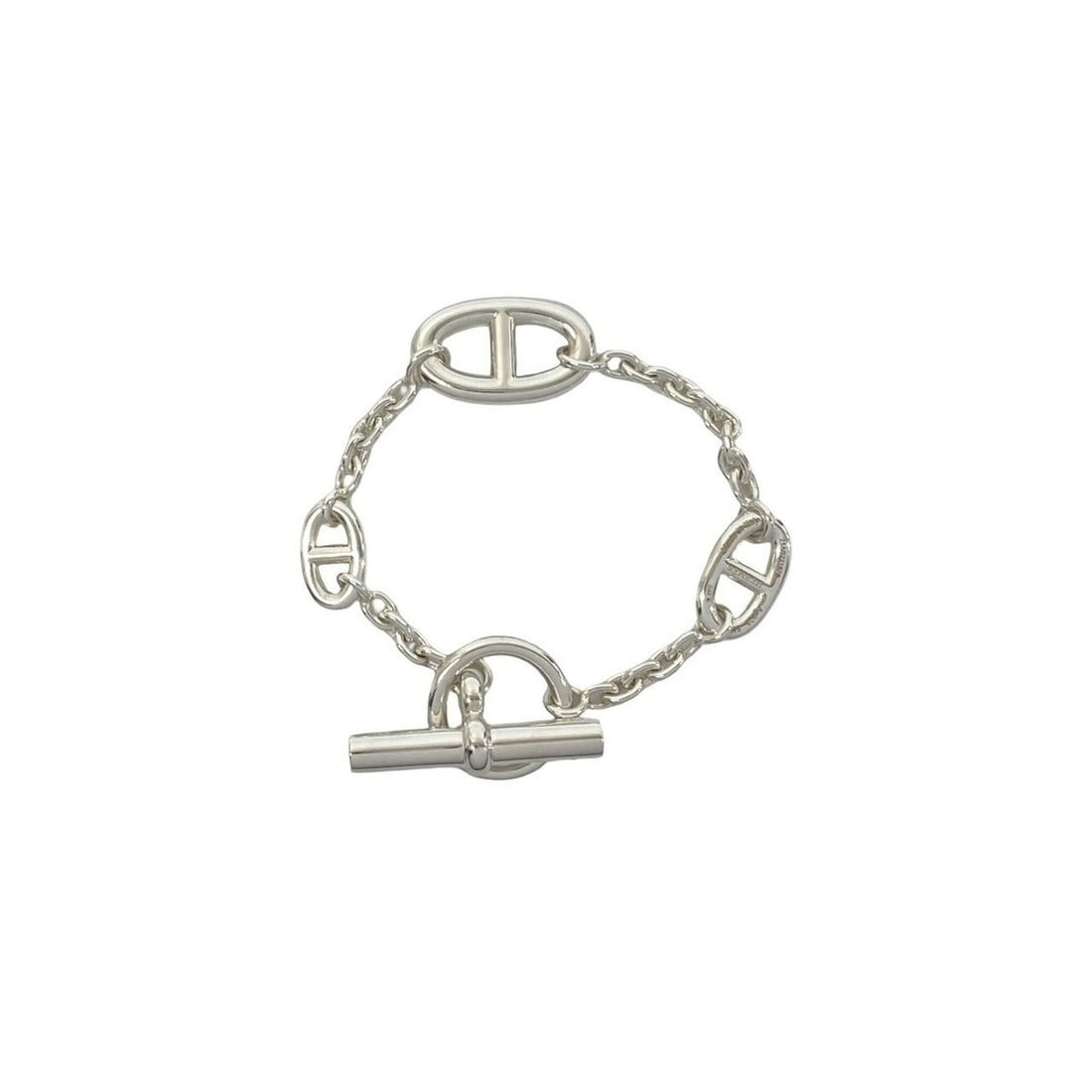 HERMES Farandole Sterling Silver 925 Bracelet Accessory 40149: --- Catalog ---Category: SizeLength: 17.5cm / 6.88''Category: DesignType: Charm braceletColor: SilverGender: WomenMaterial: Silver 925Category: GeneralBrand: Hermes--- Item List ---Section: ConditionR
