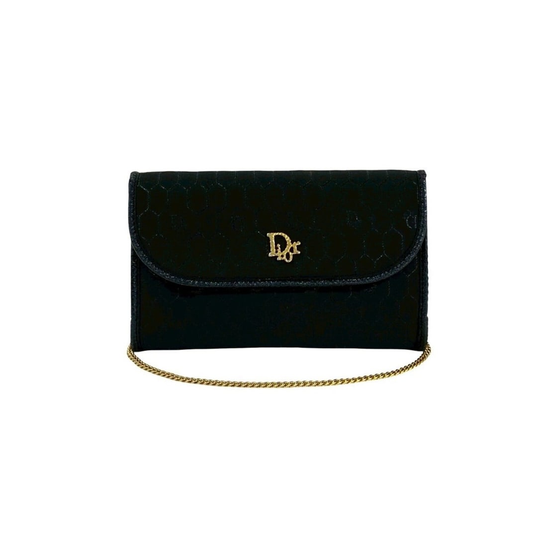 Christian Dior Vintage Honeycomb Pattern Logo Hardware Nylon Leather Chain Shoulder Bag Black 40712: --- Catalog ---Category: SizeSize (HxWxD): 12cm x 19cm x 4cm / 4.72'' x 7.48'' x 1.57''Category: DesignType: Shoulder bagColor: BlackGender: WomenMaterial: Nylon , Leather Category: GeneralBrand: Chri