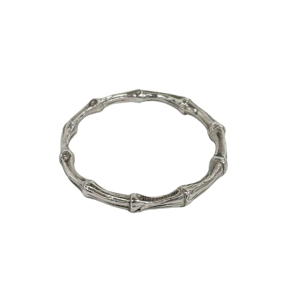 TIFFANY&Co. Tiffany Bamboo Bangle, Sterling Silver 925 Bracelet, Accessory, Silver, 87947 (1 of 18)