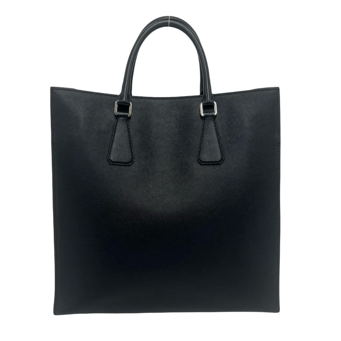 PRADA Prada Triangle Logo Hardware Saffiano Leather Genuine Handbag Mini Tote Bag Business Black: --- Catalog ---Category: SizeSize (HxWxD): 36cm x 36.5cm x 11.5cm / 14.17'' x 14.37'' x 4.52''Category: DesignType: Handbag, Tote bagColor: BlackGender: WomenMaterial: Leather Category: GeneralBrand: 
