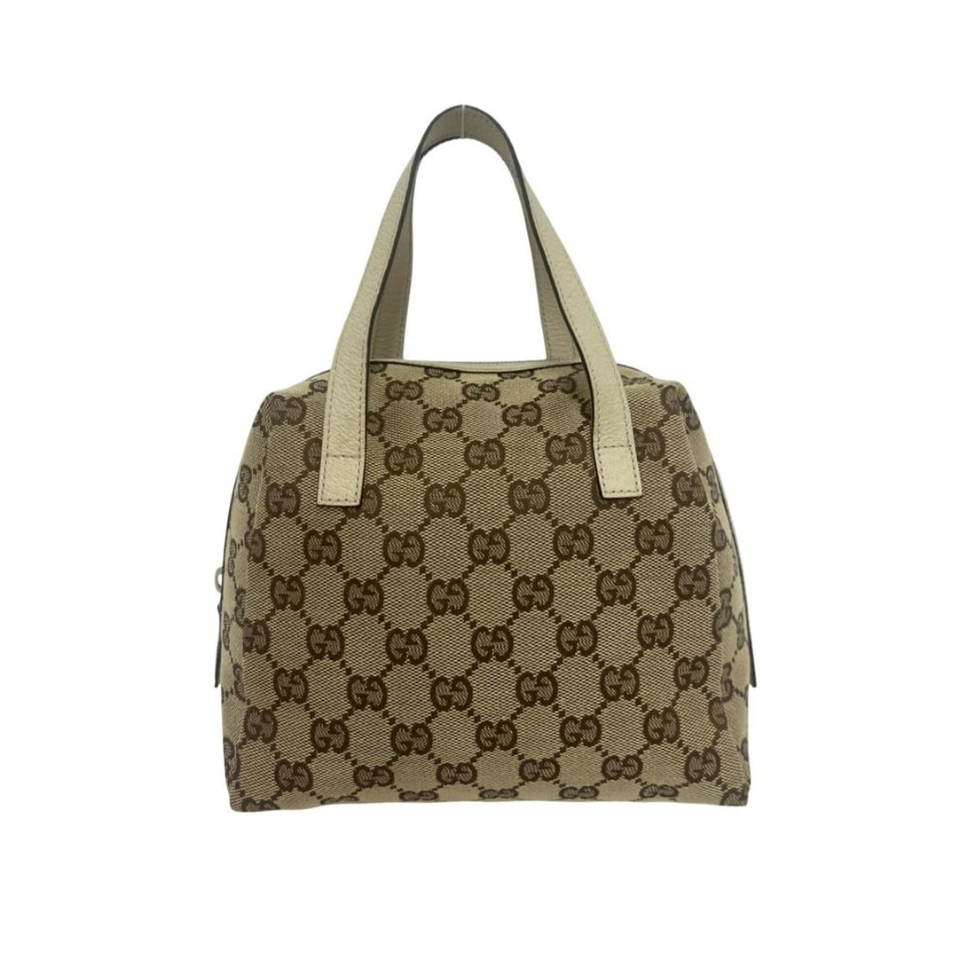 GUCCI GG Canvas Leather Handbag, Mini Boston Bag, Tote Pouch, Beige, 59499: --- Catalog ---Category: SizeSize (HxWxD): 17cm x 18.5cm x 11.5cm / 6.69'' x 7.28'' x 4.52''Category: DesignType: Boston bag, Handbag, Pouch, Tote bagColor: BeigeGender: WomenMaterial: Canvas , Leathe