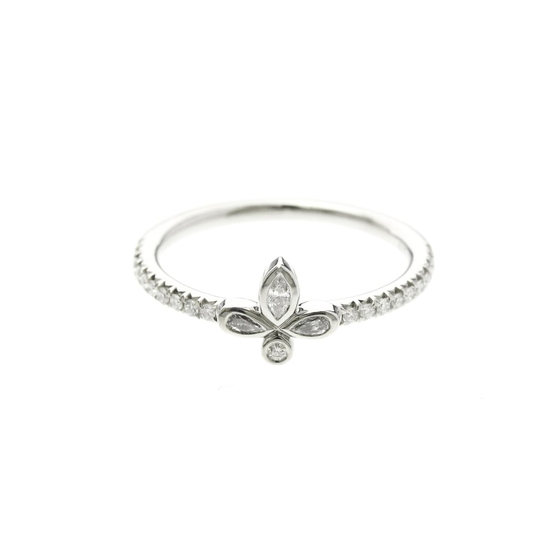 Tiffany Fleur De Lis Ring Platinum Fashion Diamond Band Ring Silver: --- Catalog ---Category: SizeWidth: 1.6mm / 0.06''Weight: 2.8g / 0.09oz.JP Size: 10US Size: 5.5Category: DesignType: Band ringColor: SilverMetal: PlatinumStone: DiamondStyle: FashionGender: Men,WomenM