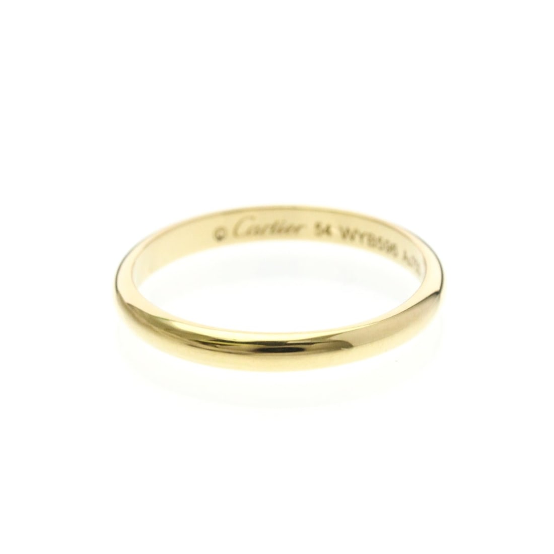 Cartier 1895 Wedding Ring Yellow Gold (18K) Fashion No Stone Wedding Ring Gold: --- Catalog ---Category: SizeWidth: 2.4mm / 0.09''Weight: 2.3g / 0.08oz.JP Size: 14US Size: 6 3/4Brand Size: 54Category: DesignType: Wedding ringColor: GoldMetal: GoldStone: No StoneStyle: FashionGend