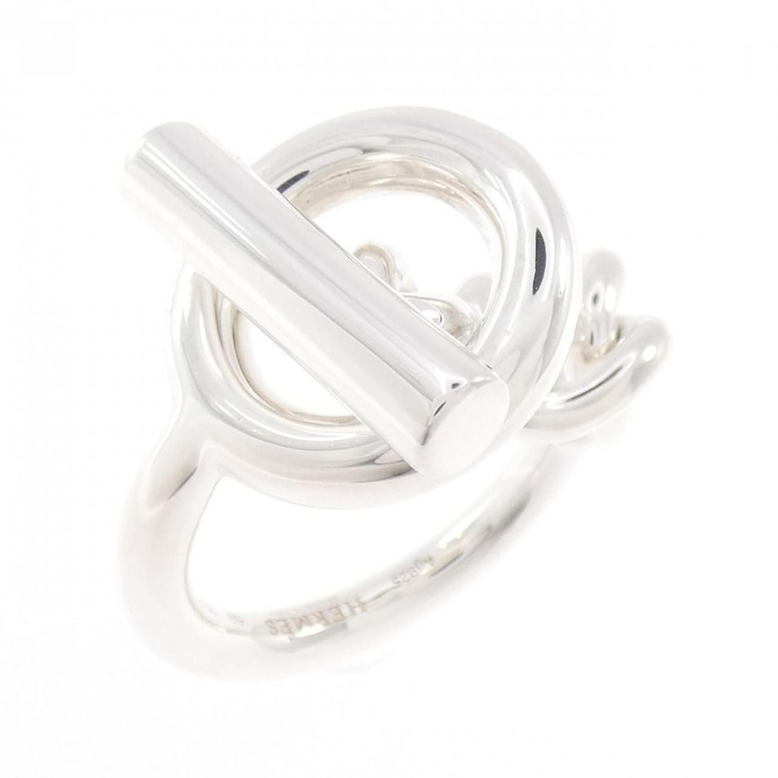 Hermes Hermès Croisette Ring: --- Catalog ---Category: SizeUS Size: 9.5Brand Size: 59Category: DesignType: Band ringGender: Men,WomenMaterial: Silver 925Category: GeneralMPN: H104587BBrand: Hermes--- Item List ---Section: