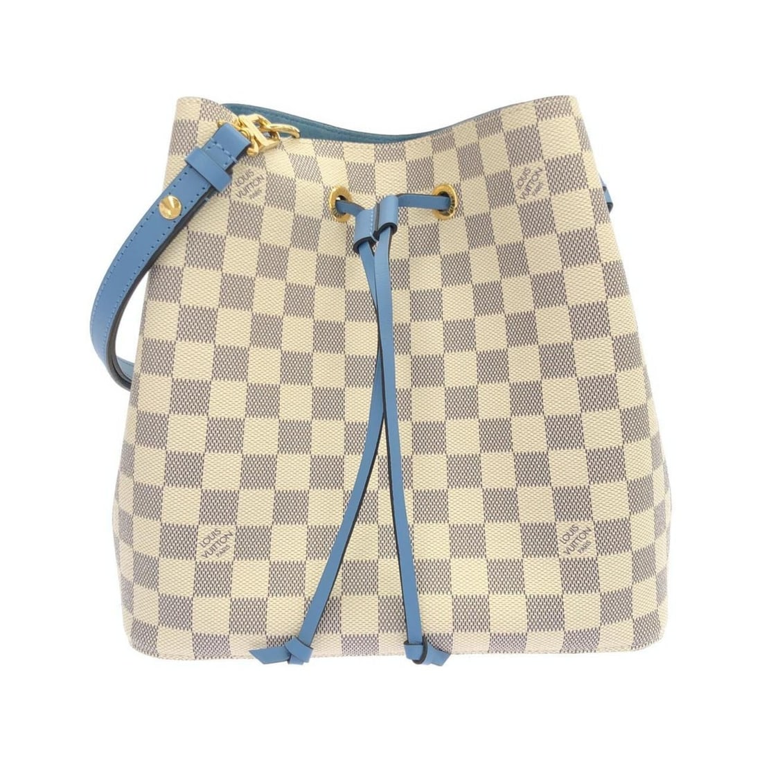 Louis Vuitton Damier Azur Neo Noe N40153 Shoulder Bag: --- Catalog ---Category: SizeSize (HxWxD): 26cm x 26cm x 17.5cm / 10.23'' x 10.23'' x 6.88''Category: DesignType: Shoulder bagColor: AzurGender: Men,WomenMaterial: Coated canvas Hardware Color: