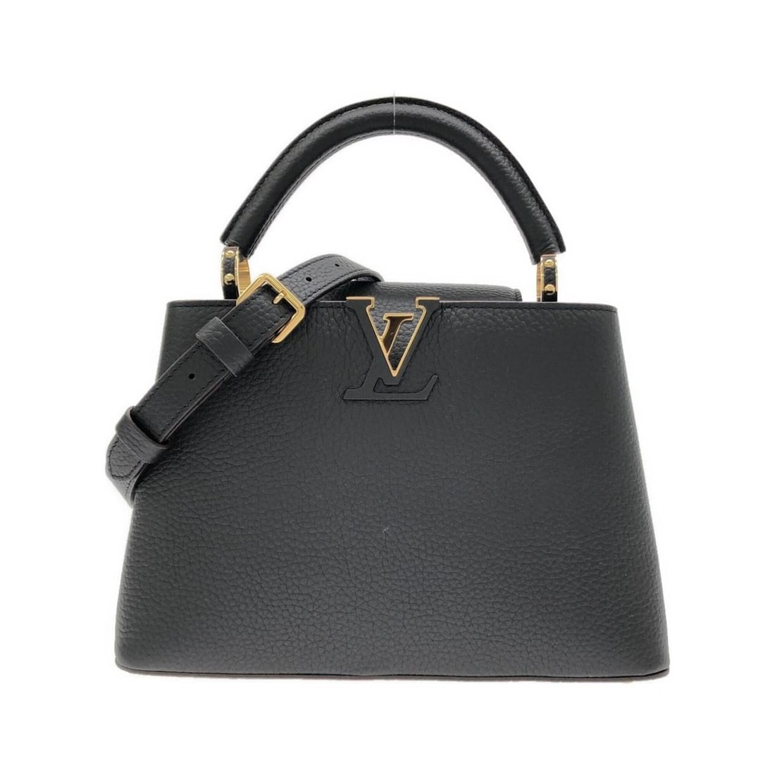 Louis Vuitton Capucines BB M94755 Handbag: --- Catalog ---Category: SizeSize (HxWxD): 18cm x 27cm x 9cm / 7.08'' x 10.62'' x 3.54''Category: DesignType: HandbagColor: BlackGender: Men,WomenHardware Color: GoldCategory: GeneralMPN: M94755Brand: