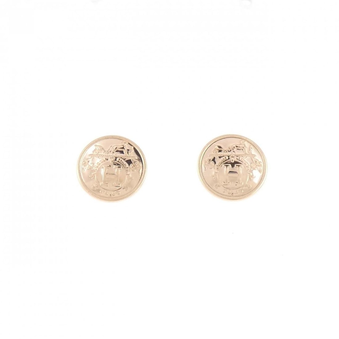 Hermes Hermès Ex-Libris TPM Earrings: --- Catalog ---Category: SizeSize (HxWxD): 8.40mm x 8.40mm / 0.33'' x 0.33''Category: DesignType: Stud earringsGender: WomenMaterial: Pink gold (18K)Category: GeneralMPN: H120544BBrand: Hermes--- Item