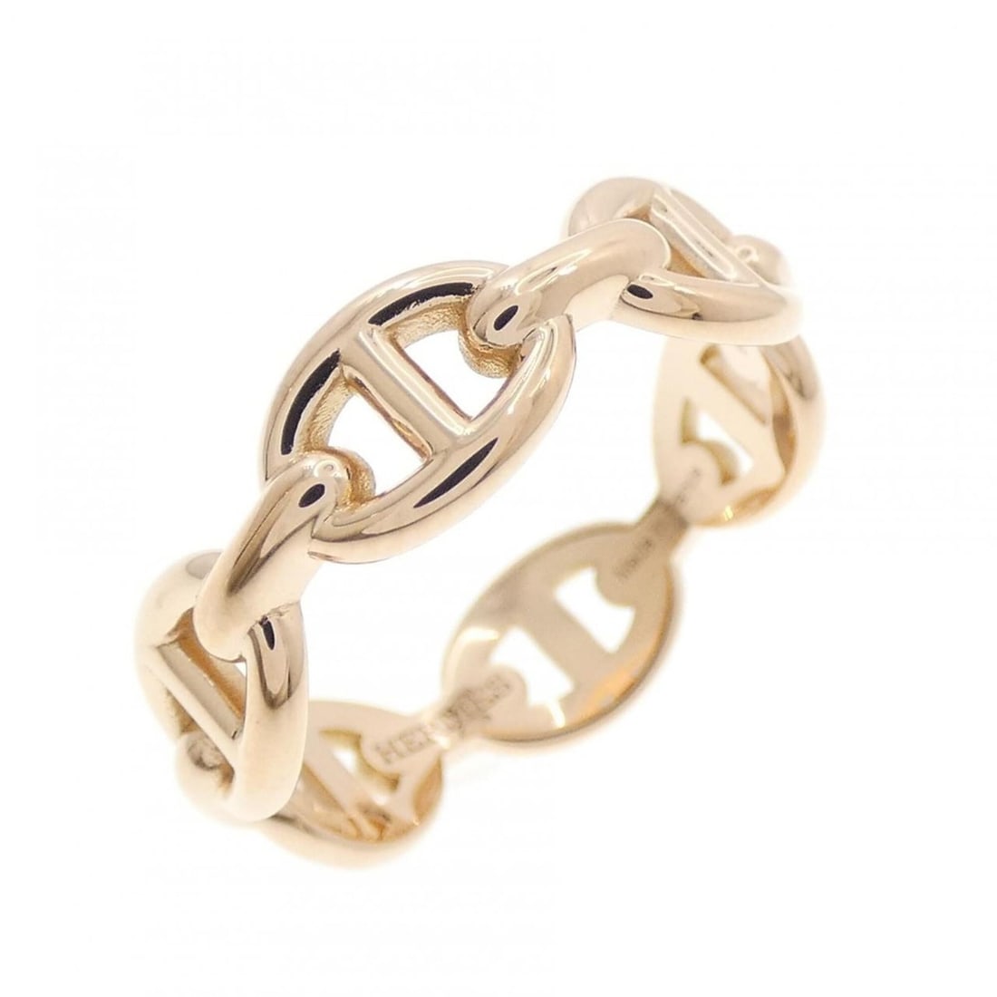 Hermes Hermès Chaine d'Ancre Enchainée Ring: --- Catalog ---Category: SizeUS Size: 6Brand Size: 51Category: DesignType: Band ringGender: WomenMaterial: Pink gold (18K)Category: GeneralMPN: H110025BBrand: Hermes--- Item List ---Section:
