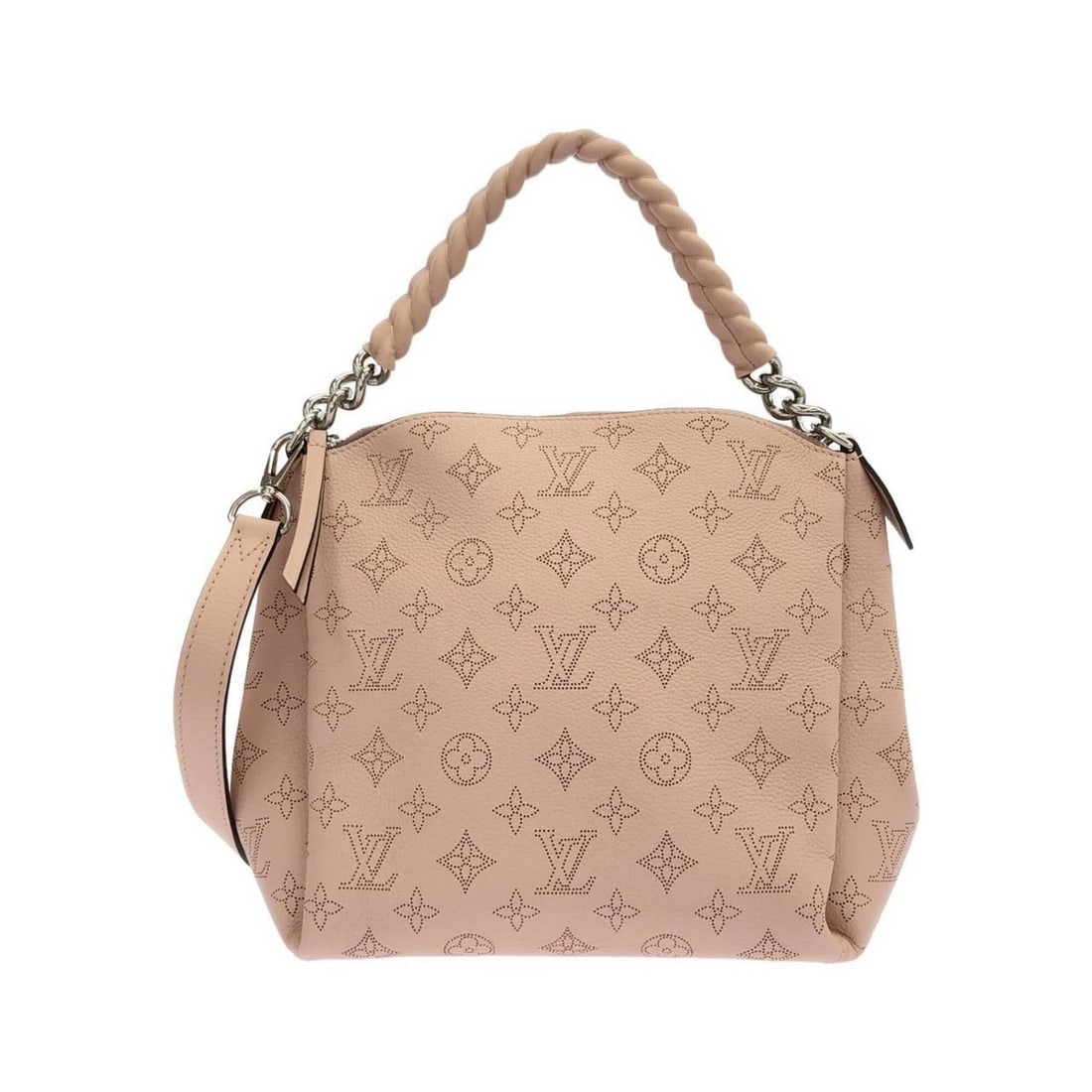 Louis Vuitton Mahina Babylon Chain BB M51219 Handbag: --- Catalog ---Category: SizeSize (HxWxD): 23cm x 24cm x 14cm / 9.05'' x 9.44'' x 5.51''Category: DesignType: HandbagColor: MagnoliaGender: WomenMaterial: Mahina leather Category: GeneralMPN: M51219Br