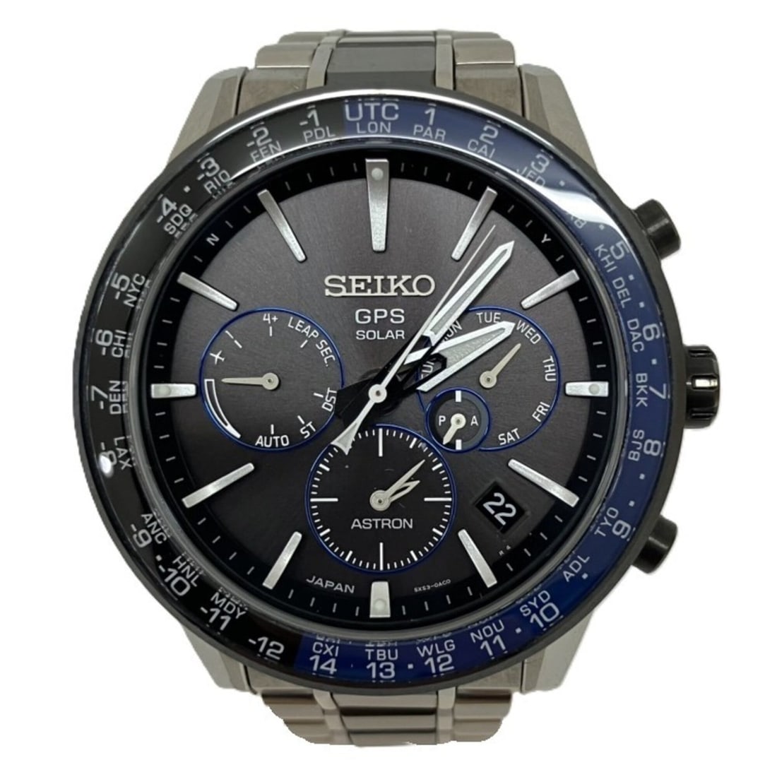 SEIKO Astron 5X Series Dual Time Titanium Watch SBXC009 (5X53-0AD0): --- Catalog ---Category: SizeWrist Size: 18cm / 7.08''Case Diameter: 43.5mm / 1.71''Category: DesignType: WristwatchGender: MenMaterial (Band): Ceramic, TitaniumMaterial (Case): Ceramic,