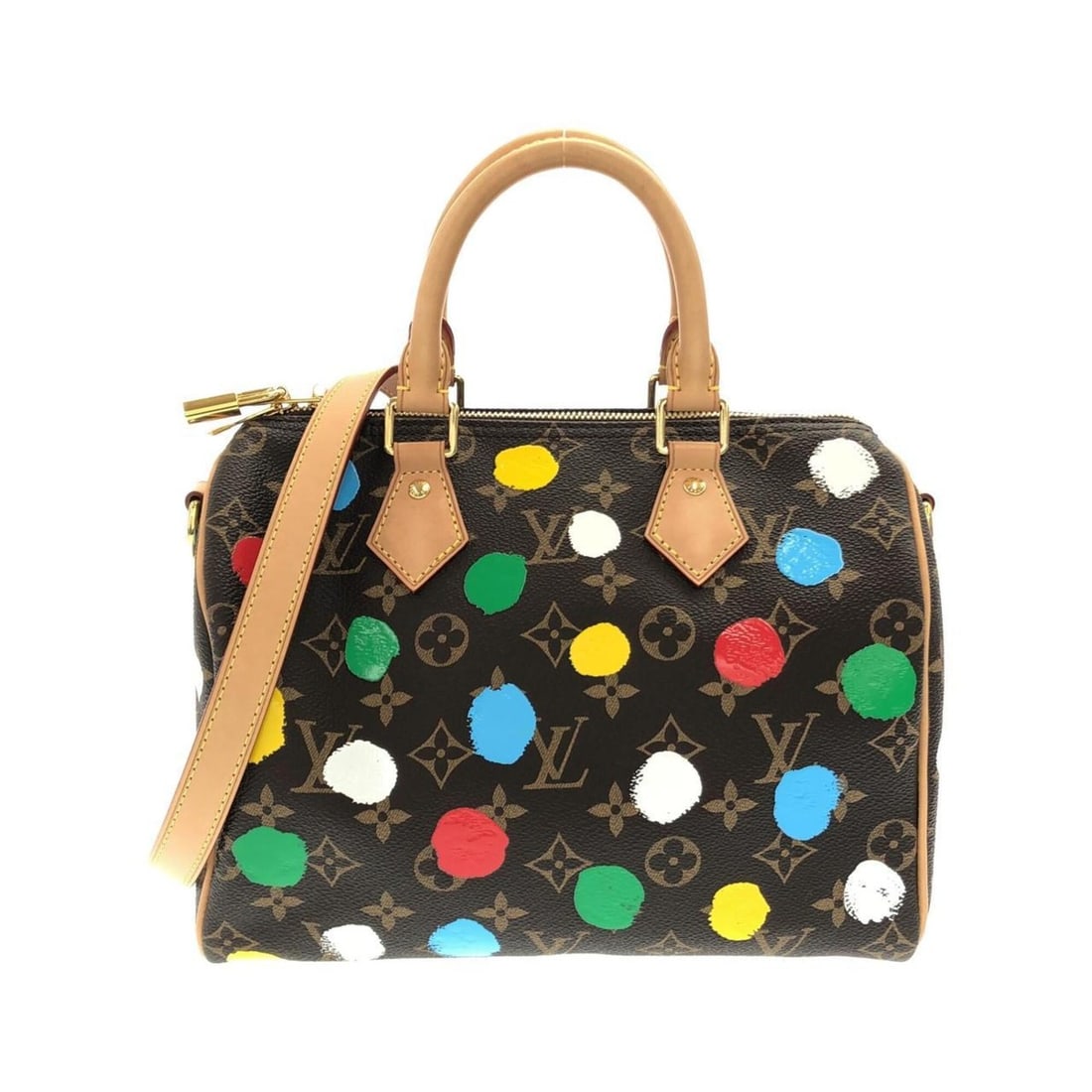 Louis Vuitton Monogram (LV X YK) Speedy Bandoulière 25cm M46433 Boston Bag: --- Catalog ---Category: SizeSize (HxWxD): 19cm x 26cm x 14cm / 7.48'' x 10.23'' x 5.51''Category: DesignType: Boston bagColor: Marron, MonogramGender: Women,MenMaterial: Coated canvas Category: Gener