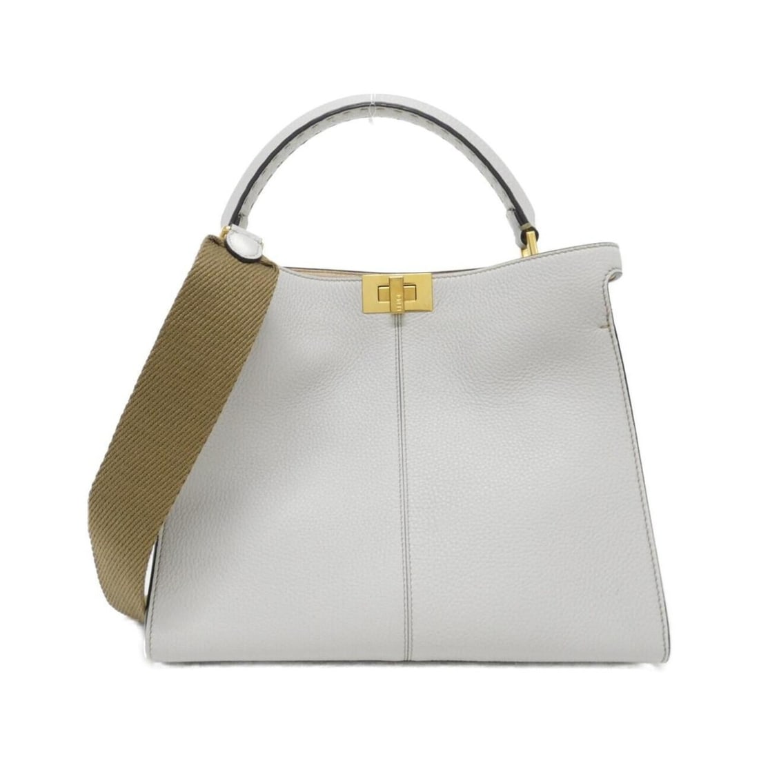 Fendi SELLERIA Peekaboo X-Lite Regular 8BN310 SMT Handbag: --- Catalog ---Category: SizeSize (HxWxD): 25cm x 29cm x 14cm / 9.84'' x 11.41'' x 5.51''Category: DesignType: HandbagColor: WhiteGender: WomenMaterial: Leather Category: GeneralMPN: 8BN310 SMTBrand: 